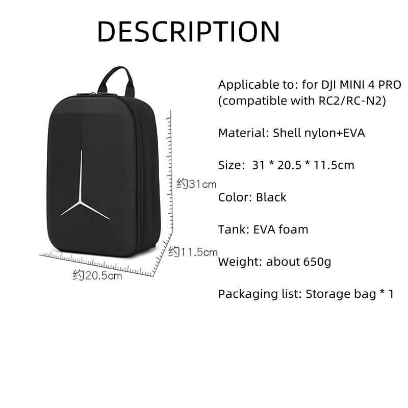 DJI Mini 4 pro Torba plecak etui Case twarde pancerne Dji Mini 3 pro