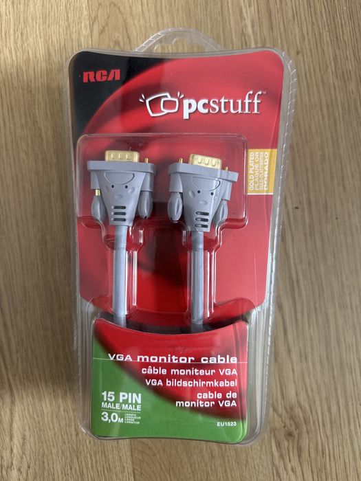Kabel monitorowy Nowy VGA DB 15 Thomson