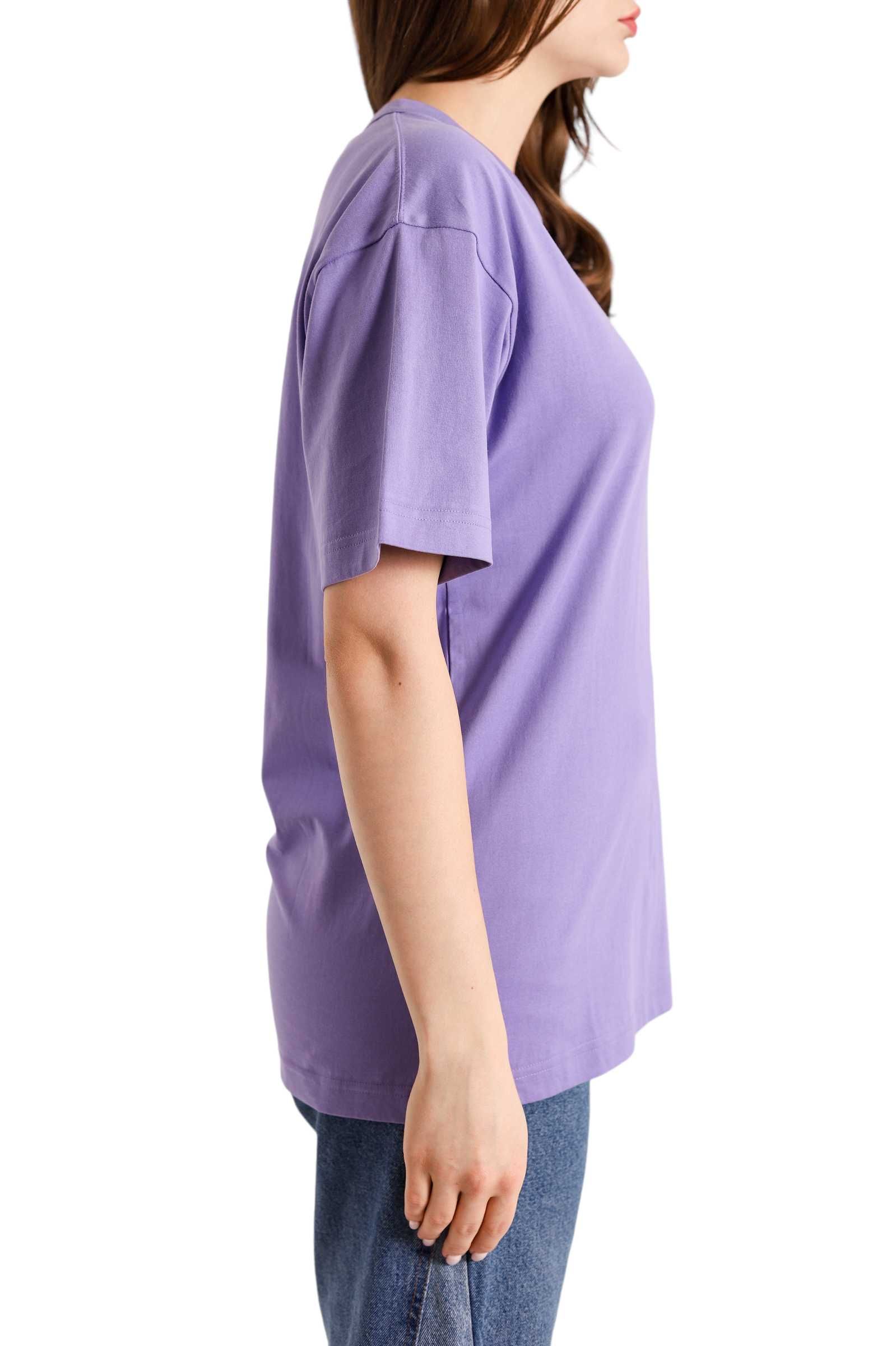 Футболка Acne Studios T-Shirt With Ellison Face Patch Purple