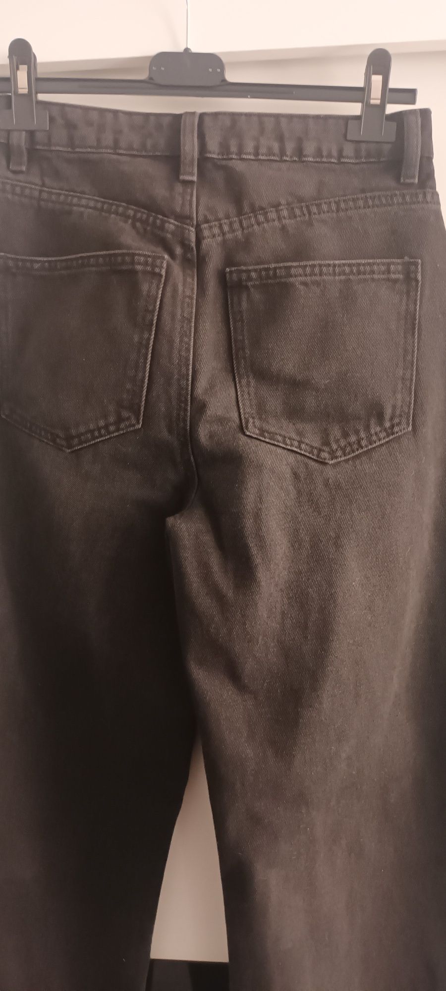 Jeansy wide leg czarne