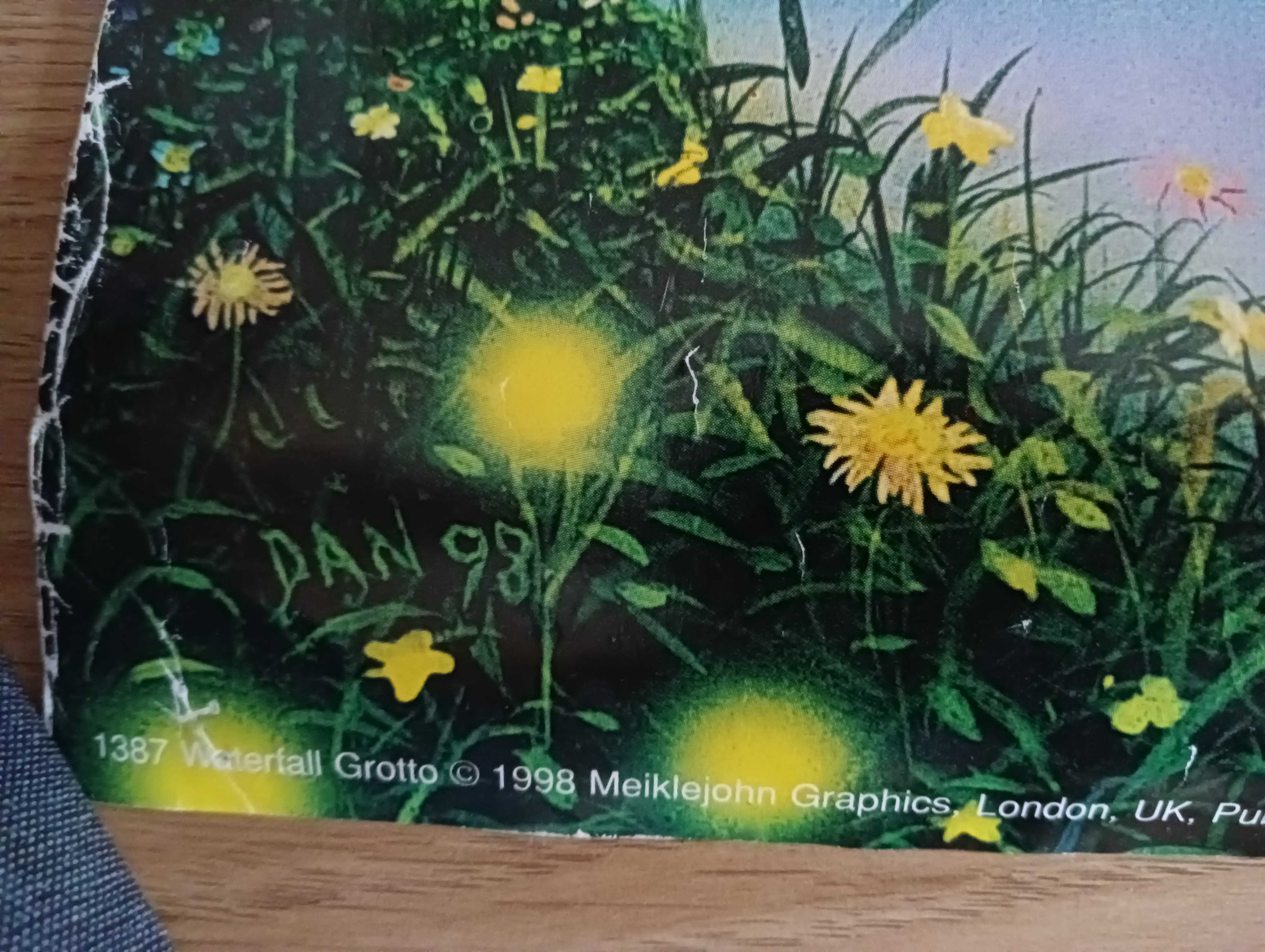 Plakat / litografia Wodospad z jednorożcami 1999 England Do oprawy