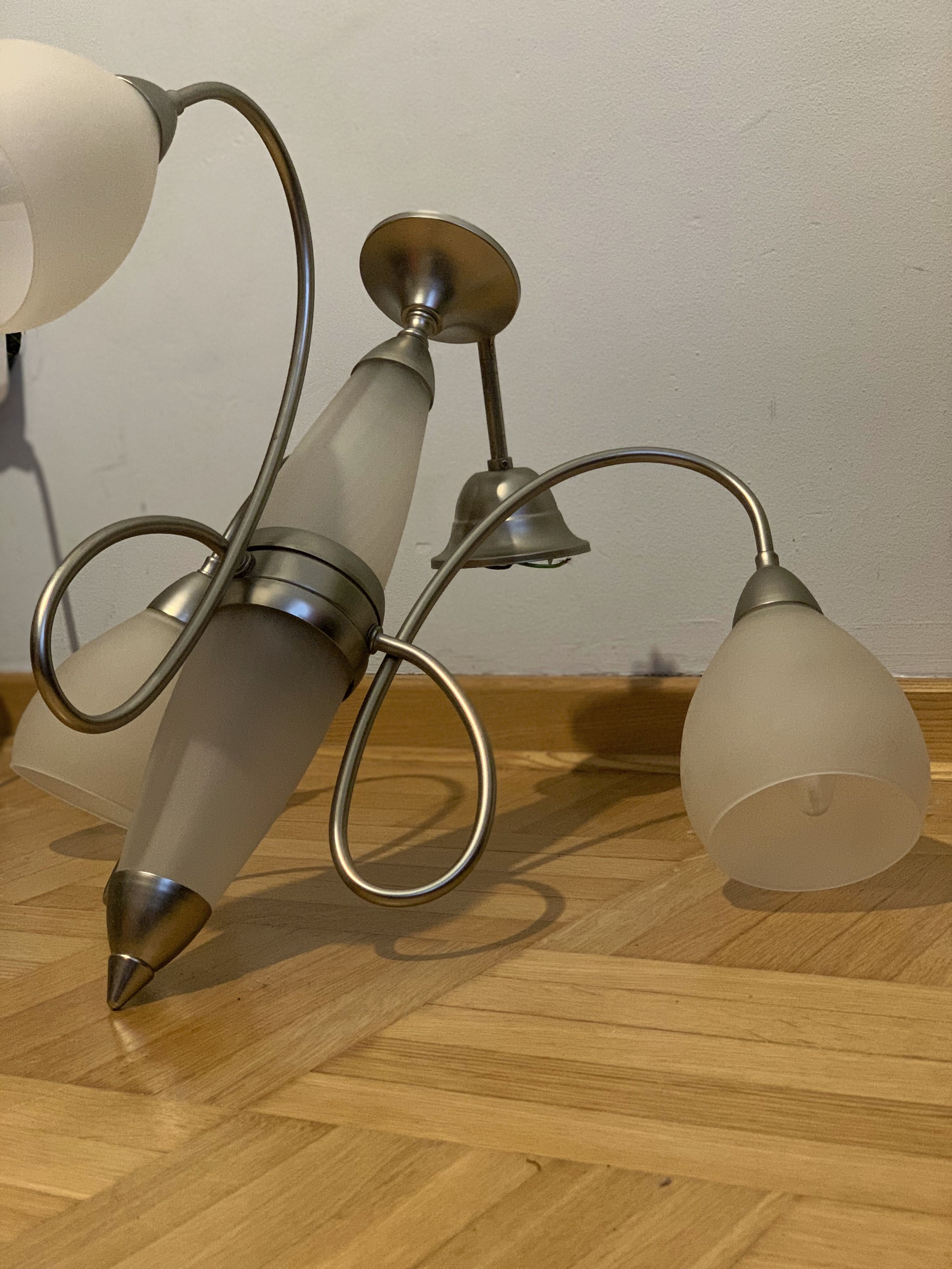 Lampa żyrandol vintage 3 żarówki