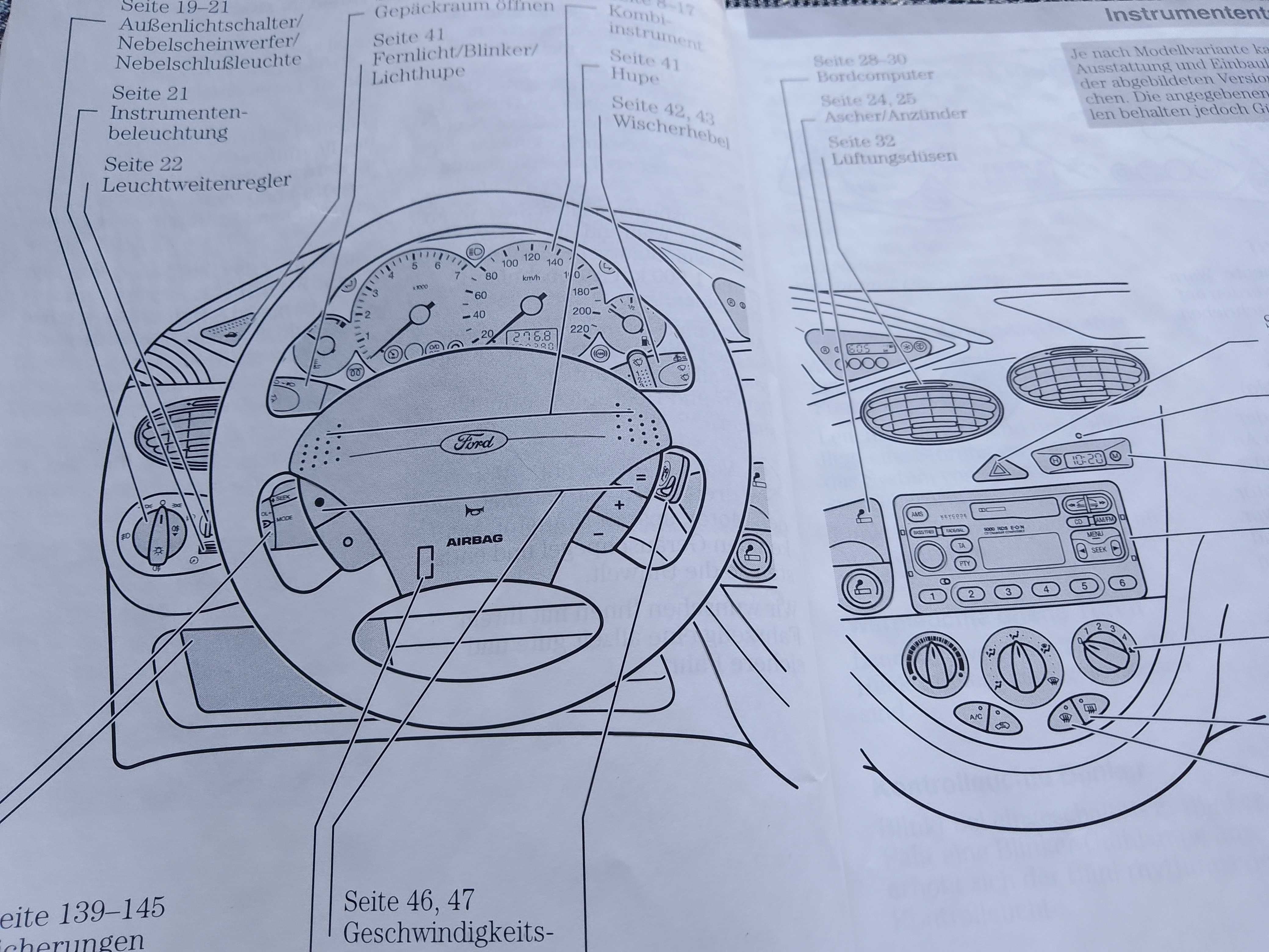 FORD FOCUS MK1 Instrukcja Obsługi Książka 1999