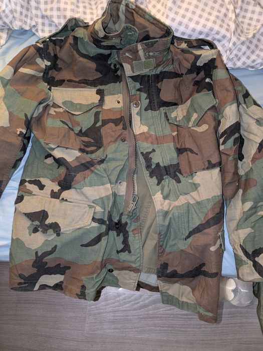Куртка M-65, S/R, вудланд, Alpha Industries,, без лайнера.
