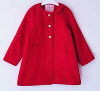 Czerwony przejściowy flauszowy płaszcz Matalan 110