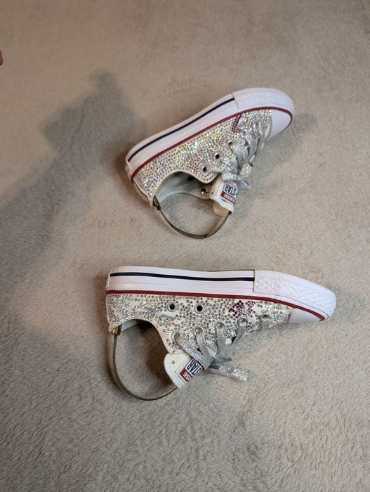 Кеди кросівки стрази Converse 30-29 р. 19-19.5см