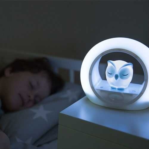 ZAZU LOU Lampka Nocna Sowa Grey