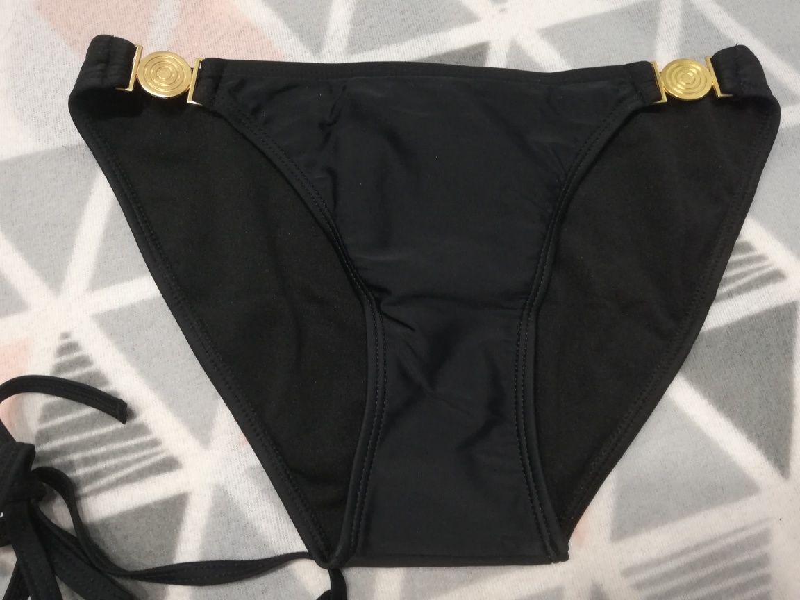 Strój kąpielowy bikini stanik majtki czarny nowy S