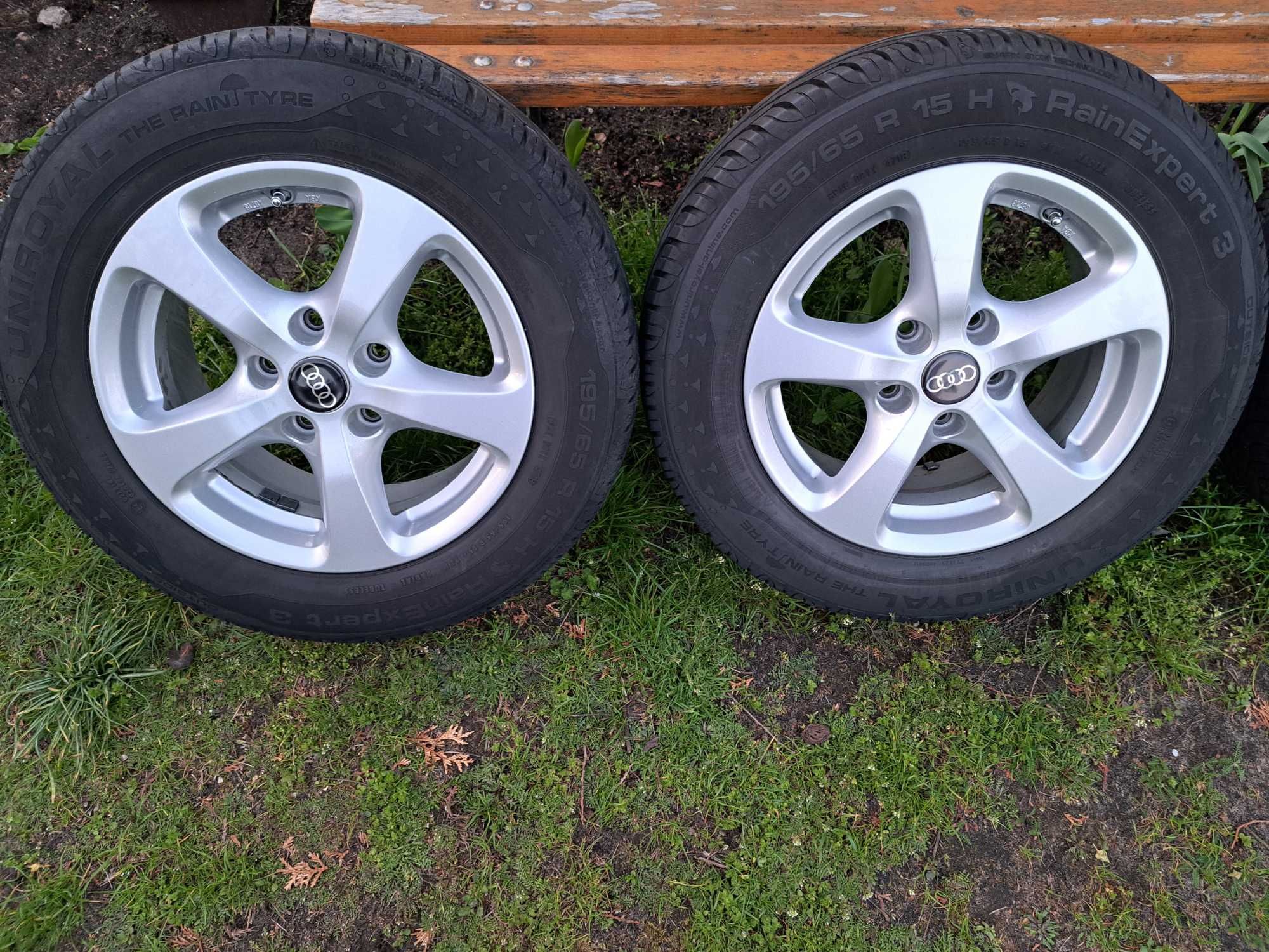 Koła 195/65/15 Alufelgi 5x112 + opony Uniroyal RainExpert 3, VW, ET 40