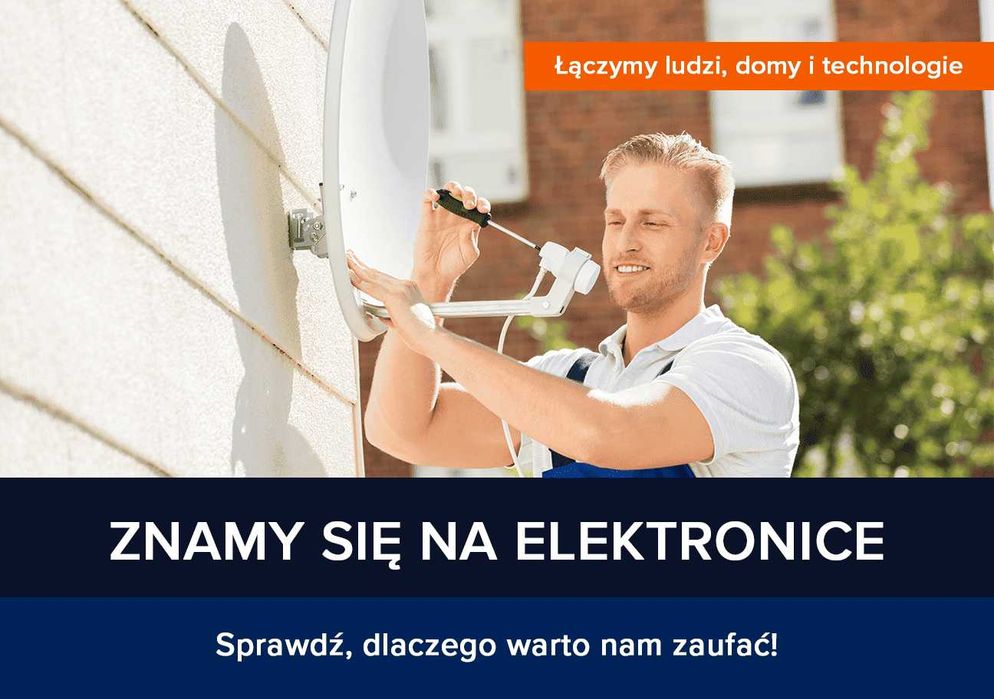 Usługi ustawianie anten satelitarnych serwis naprawa anteny DVB T T2