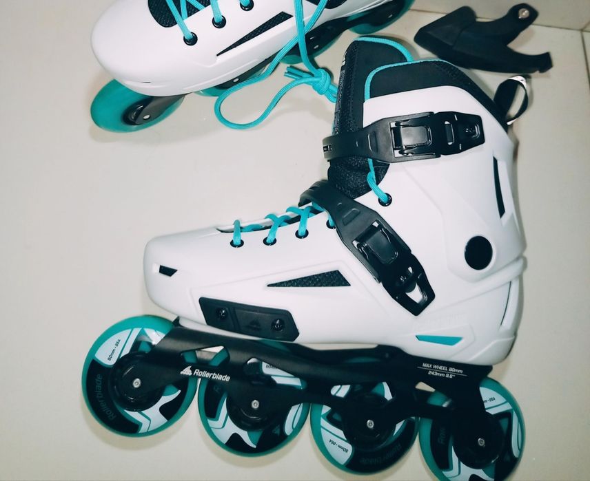 Ролики FR 40р. Rollerblade(250-255mm) Lightning W White