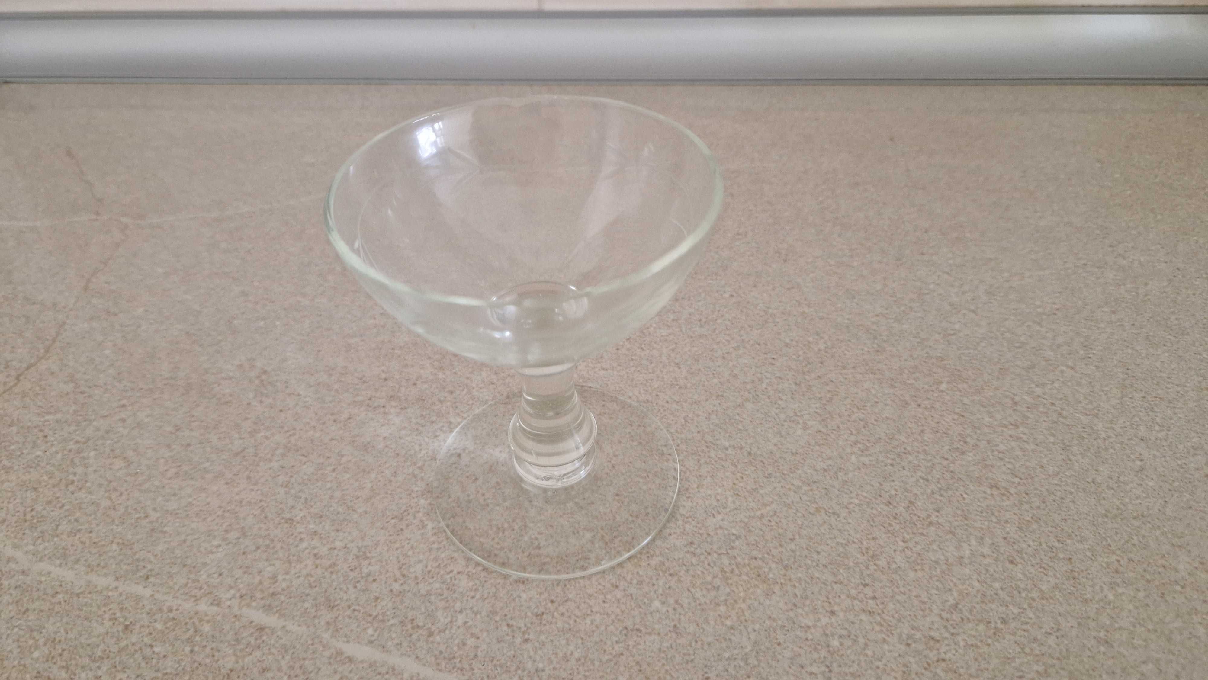 1 taça de sobremesa ou fruta ou gelado, vidro vintage