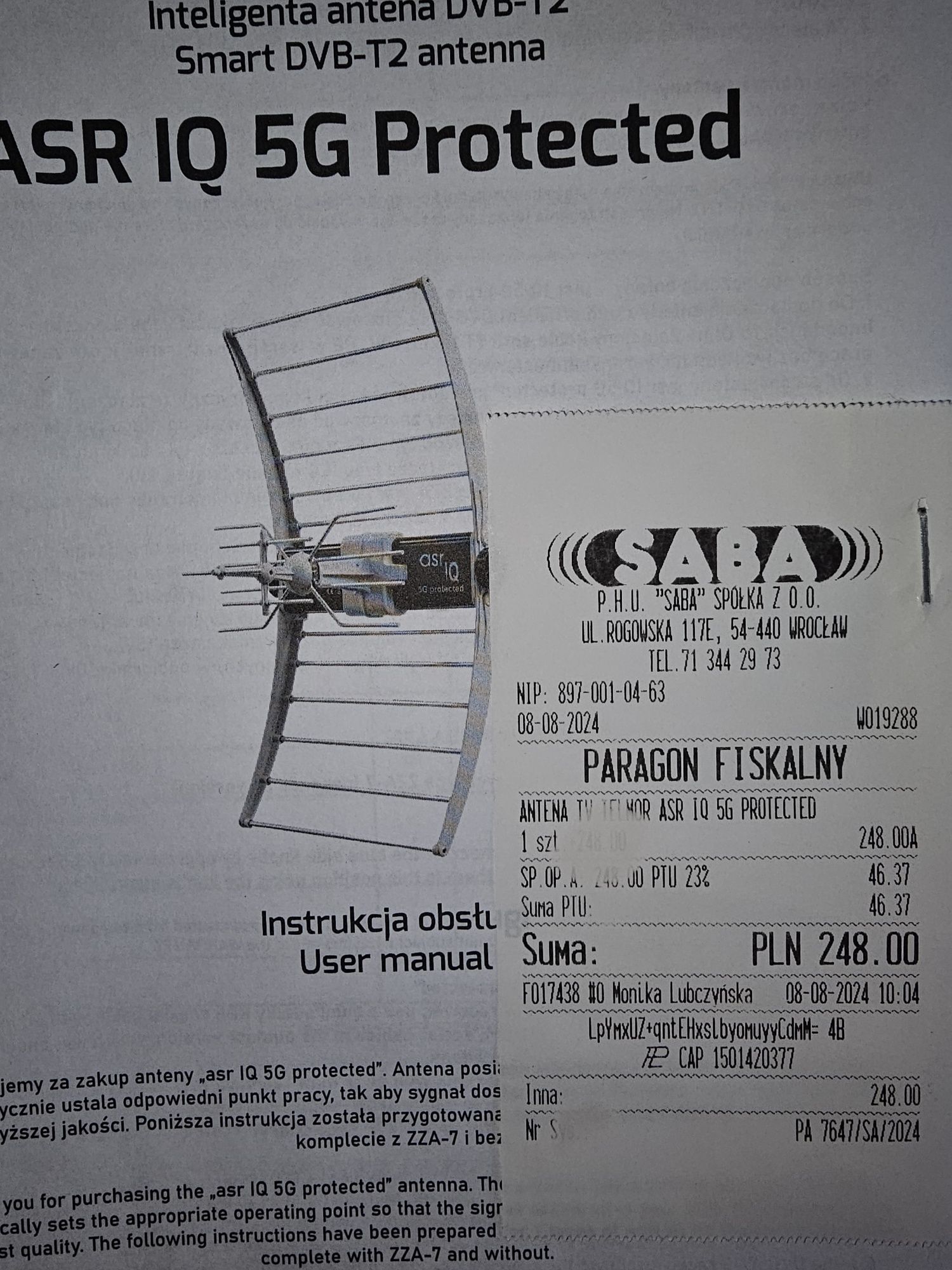 Antena kierunkowa DVB-T2 Telmor asr IQ 5G