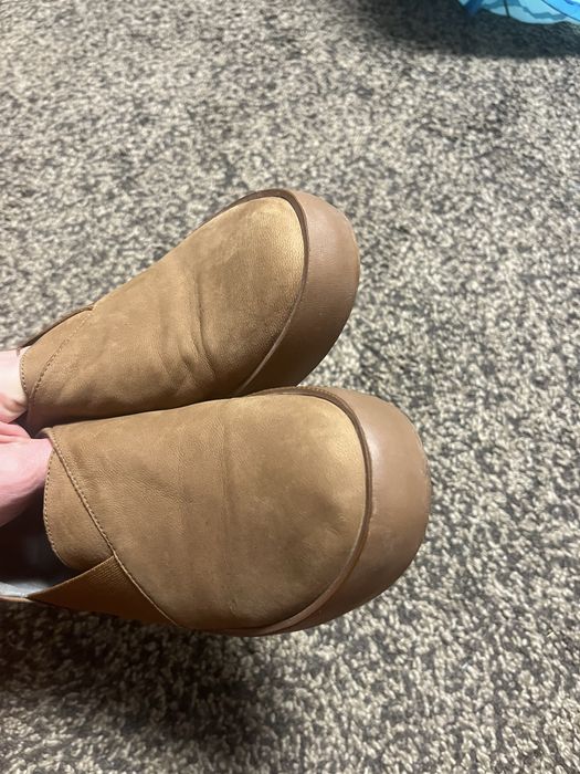 Чоловічі сліпи бежеві нові 39 -25 см шкіра