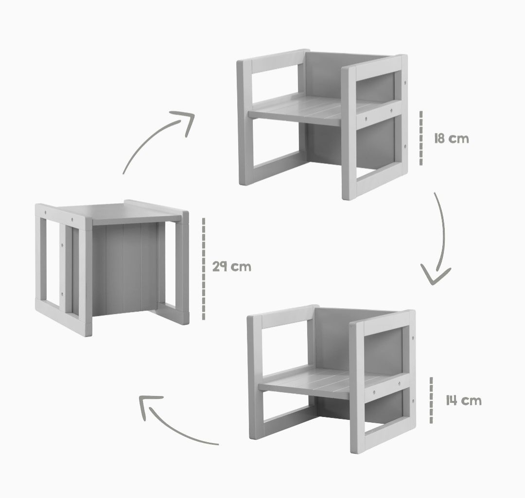 Krzesełko, 3 regulacje siedziska, Roba, 2+