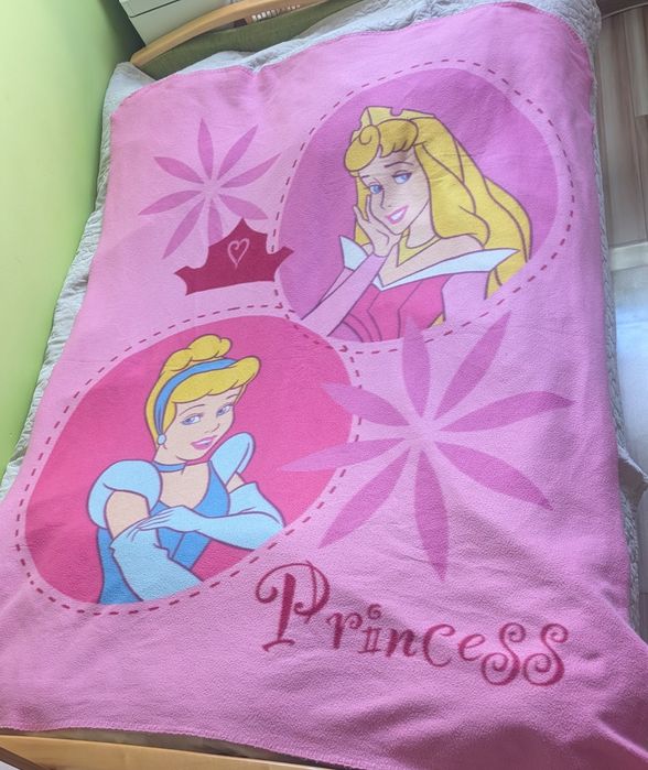 Koc kocyk polarowy różowy Księżniczki Disneya Aurora Kopciuszek