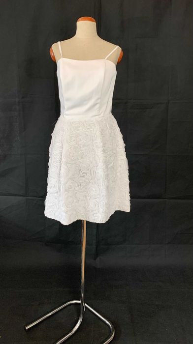 Nowa zjawiskowa krótka sukienka ślubna 40 L Gorset zapasowa panieński