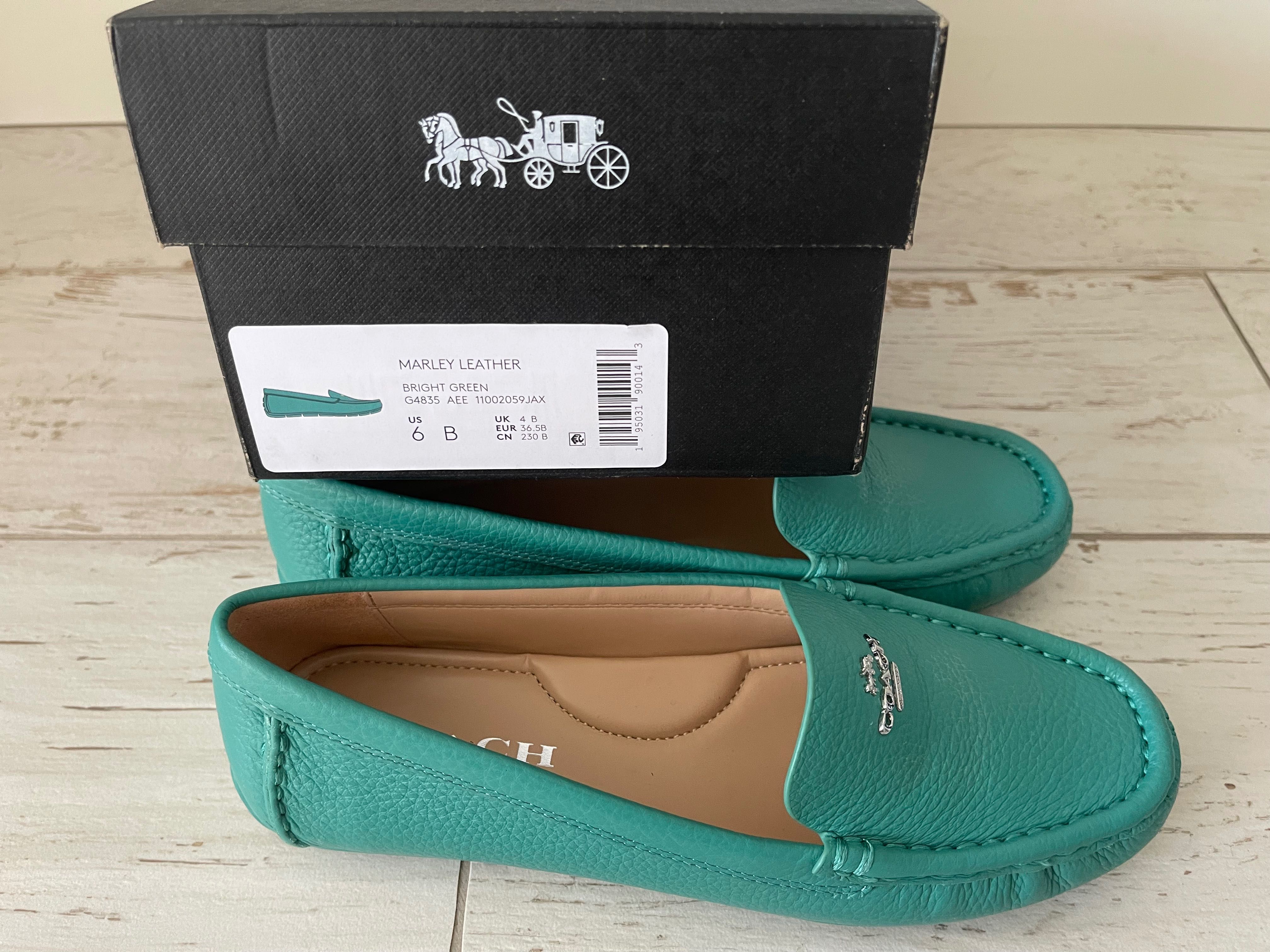 COACH Marley Driver mock. Мокасины кожа р 36