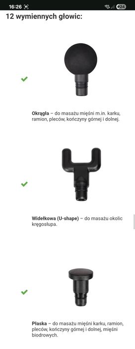 Pistolet do masażu HABYS gun PRO - jak nowy gwarancja, ekran LED