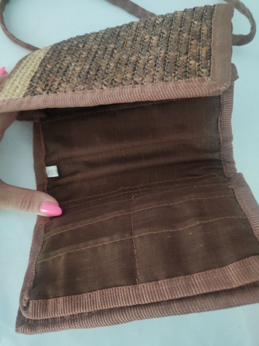 Mała słomkowa kopertówka torebka brązowa saszetka
Stan idealny! Poleca