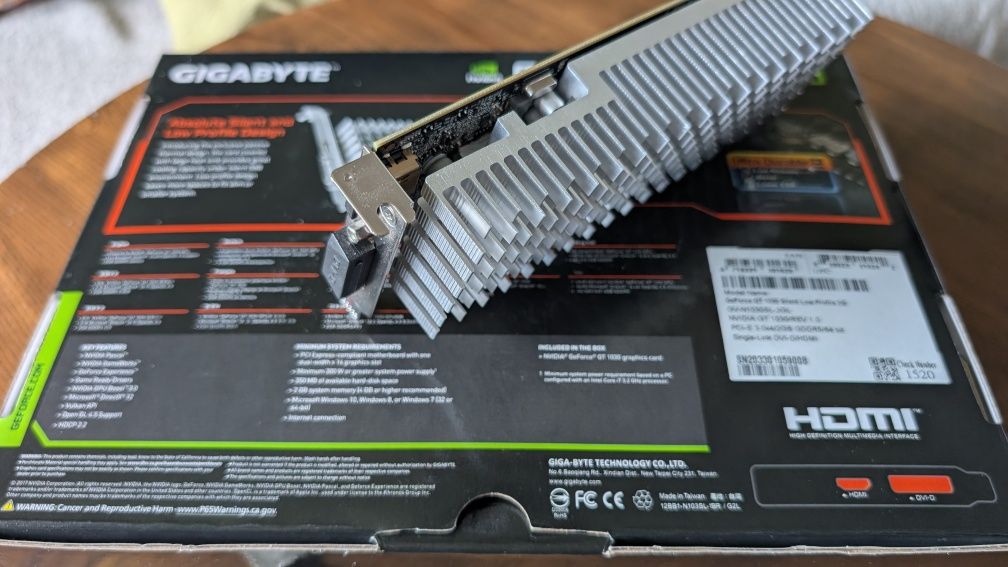 Karta graficzna Geforce GT 1030 Silent Low Profile 2G