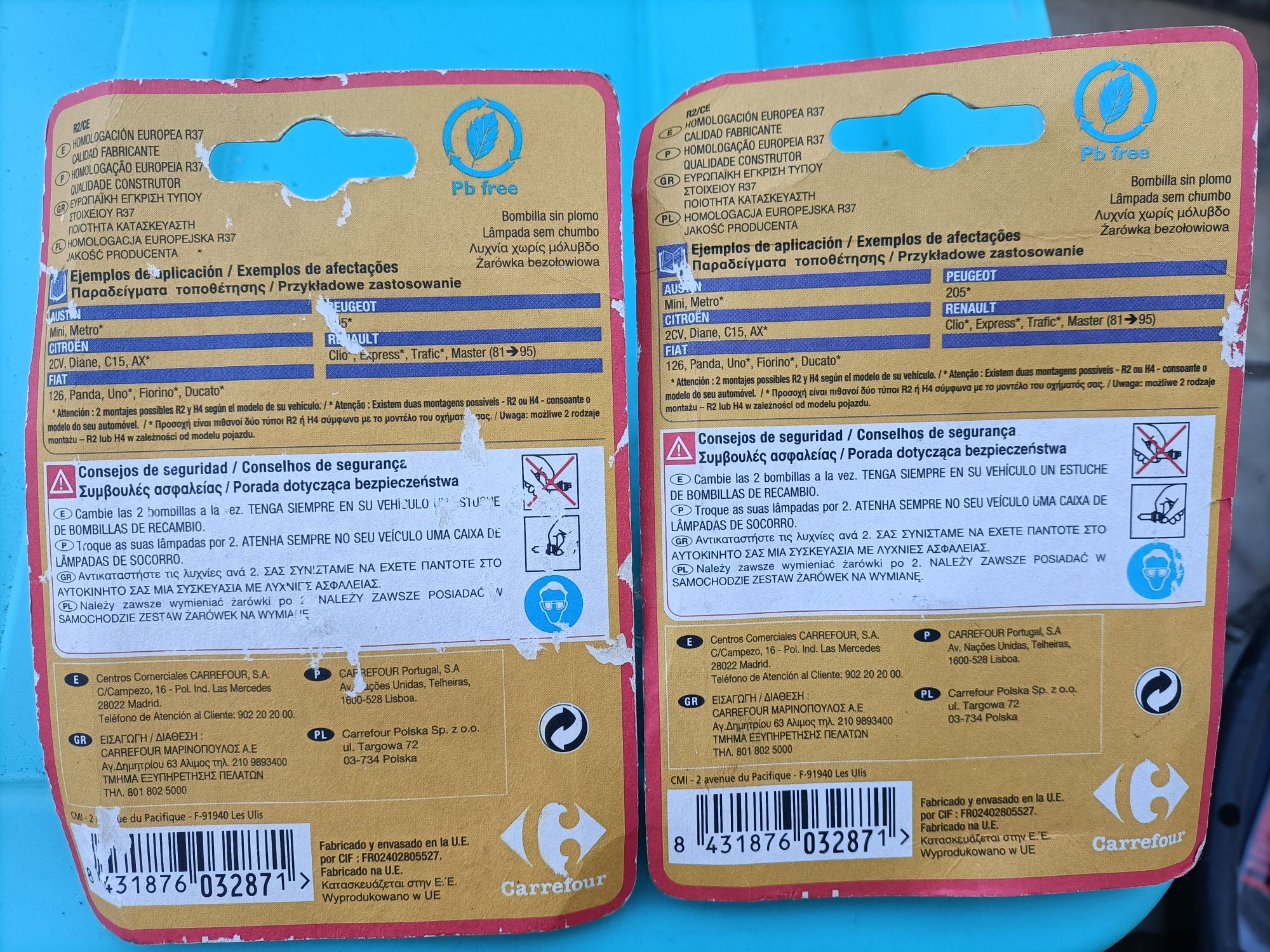 Conjunto de 2 Lâmpadas R2 CE Novas e Seladas da marca Carrefour