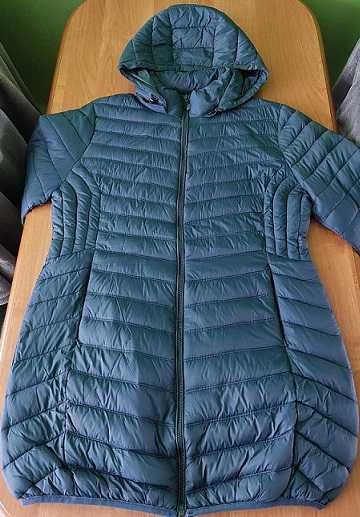 Pikowana kurtka damska przejściowa taliowana XL