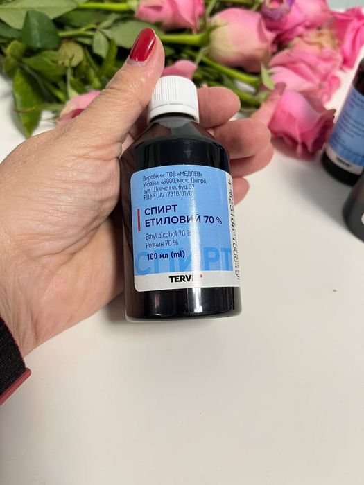 Антисептик спирт етиловий флакон 100 мл