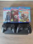 Ps4 Pro 1TB com dois comandos e 3 jogos