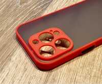 Etui matowe silikonowe iPhone 15 PRO czerwone