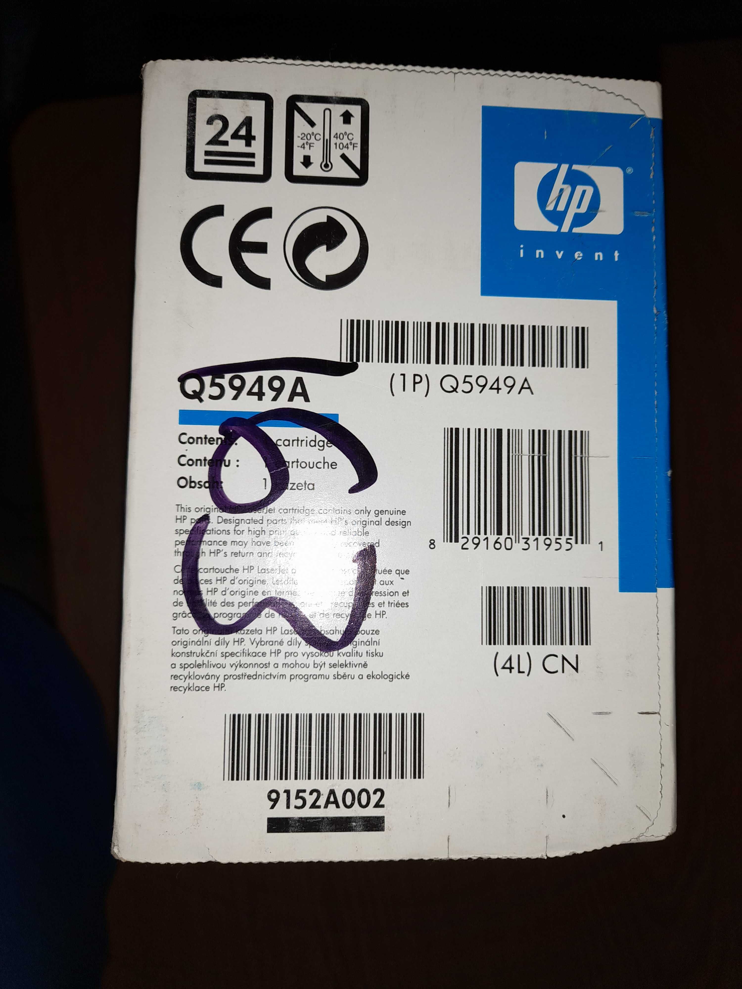 Картридж новий (Q5949A) оригінал Японія HP LJ 49A