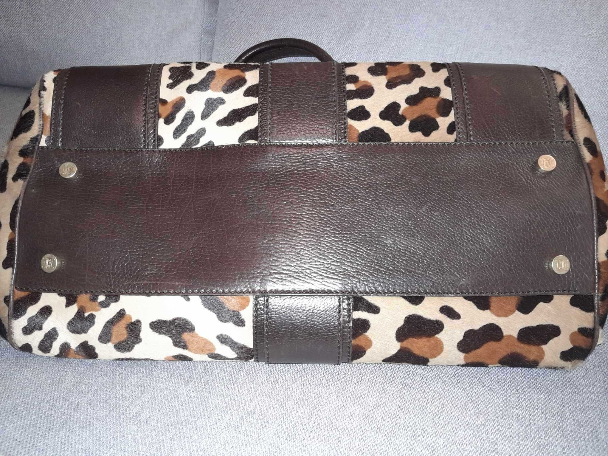 Mala Celine Ella Leopard Satchel Original