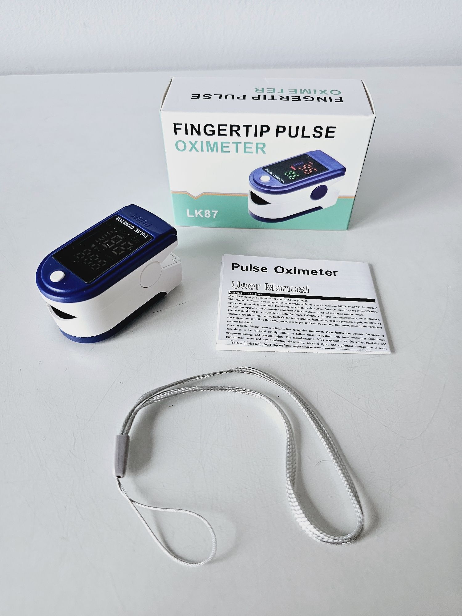 Pulsoksymetr napalcowy Fingertip Pulse Oximeter LK87