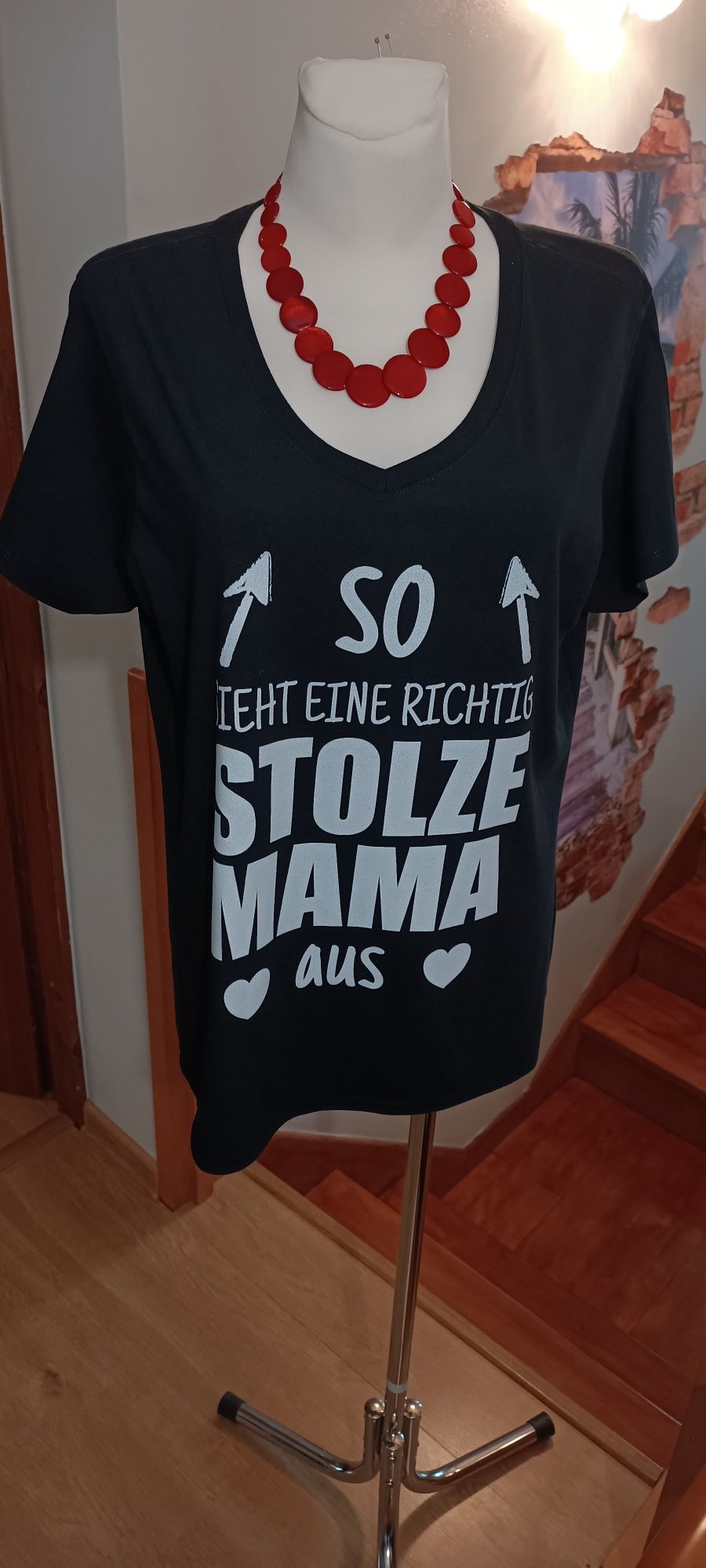 Koszulka Damska Dla Mamy z Nadrukiem r. XL Nowa