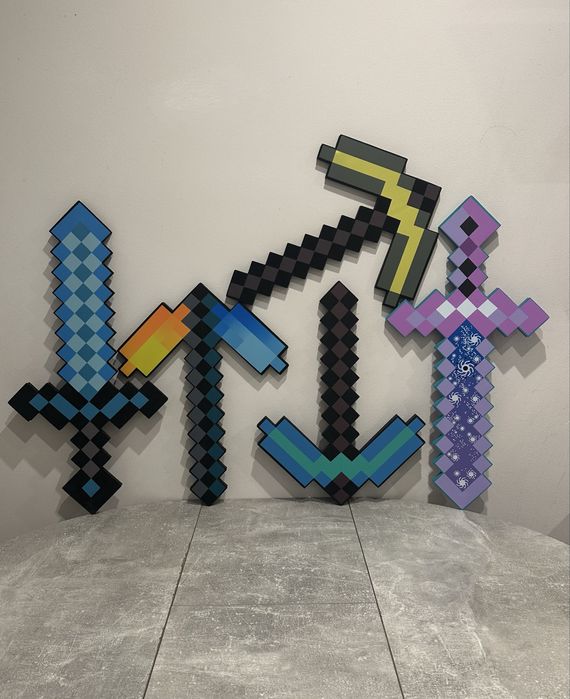 Меч та Кирка. Набір зброї Майнкрафт / Minecraft