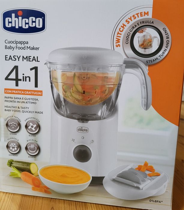 Chicco Easy Meal 4в1 Блендер пароварка
Easy Meal 4 in 1