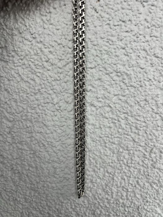 Серебряная цепочка с чернением.