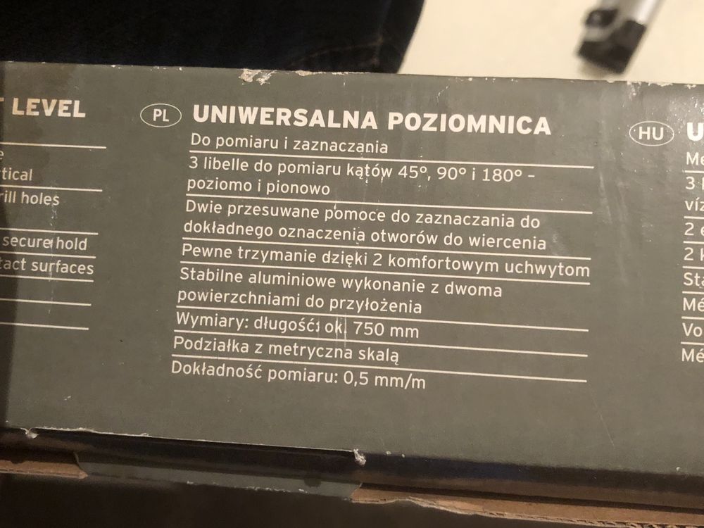 Mam do sprzedania nie używaną poziomice