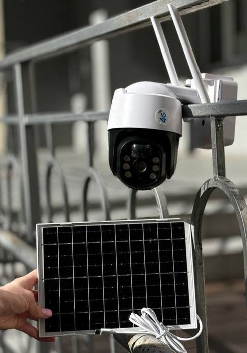 4G Видеонаблюдение Камера уличная автономная на солнечной батарее v380