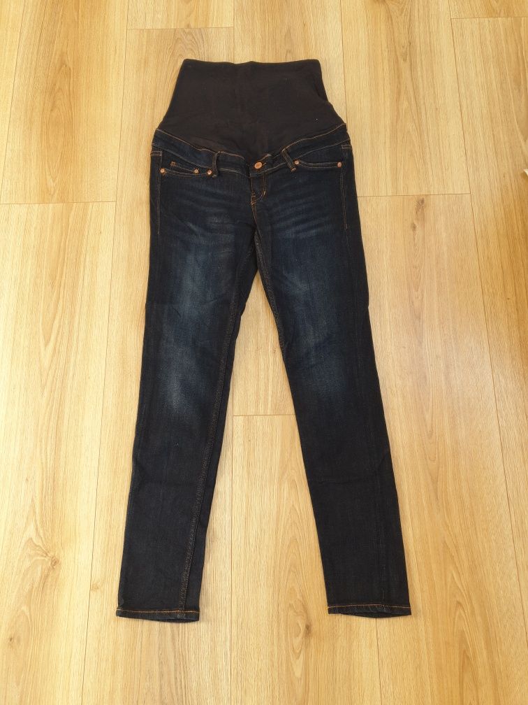 H&M Mama jeansy spodnie ciążowe S 36