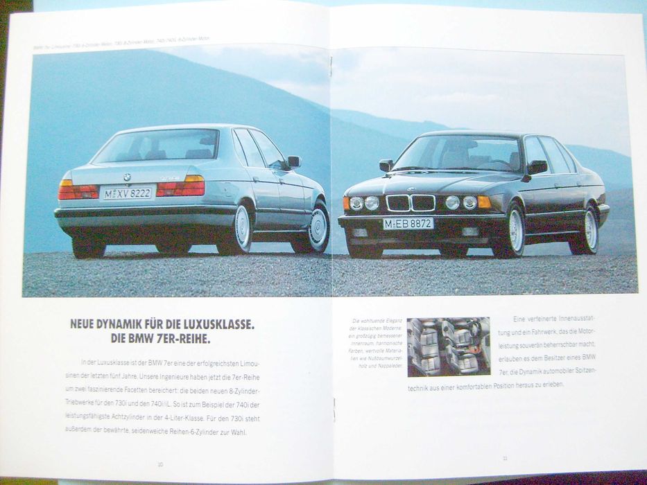 BMW Programm '92 - 3 E30 + E36, 5 E34 + M5, 7 E32, 8 E31 / prospekt