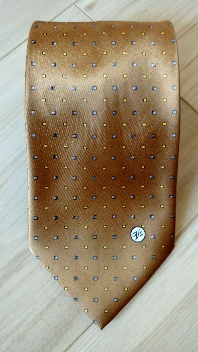 Oryginalny krawat VERSACE CLASSIC V2, odcień złotego, OKAZJA