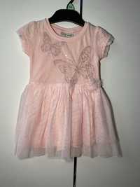 Różowa sukienka z tiulem Next rozmiar 74 #27