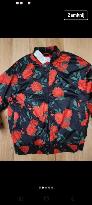 Kurtka reserved kwiaty nowa ml