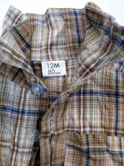 Koszula chłopięca niemowlęca rozmiar 80