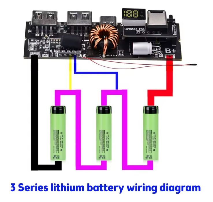 (НОВЫЙ) Контроллер плата зарядки повербанк Fast Charge 65W 30000mAh