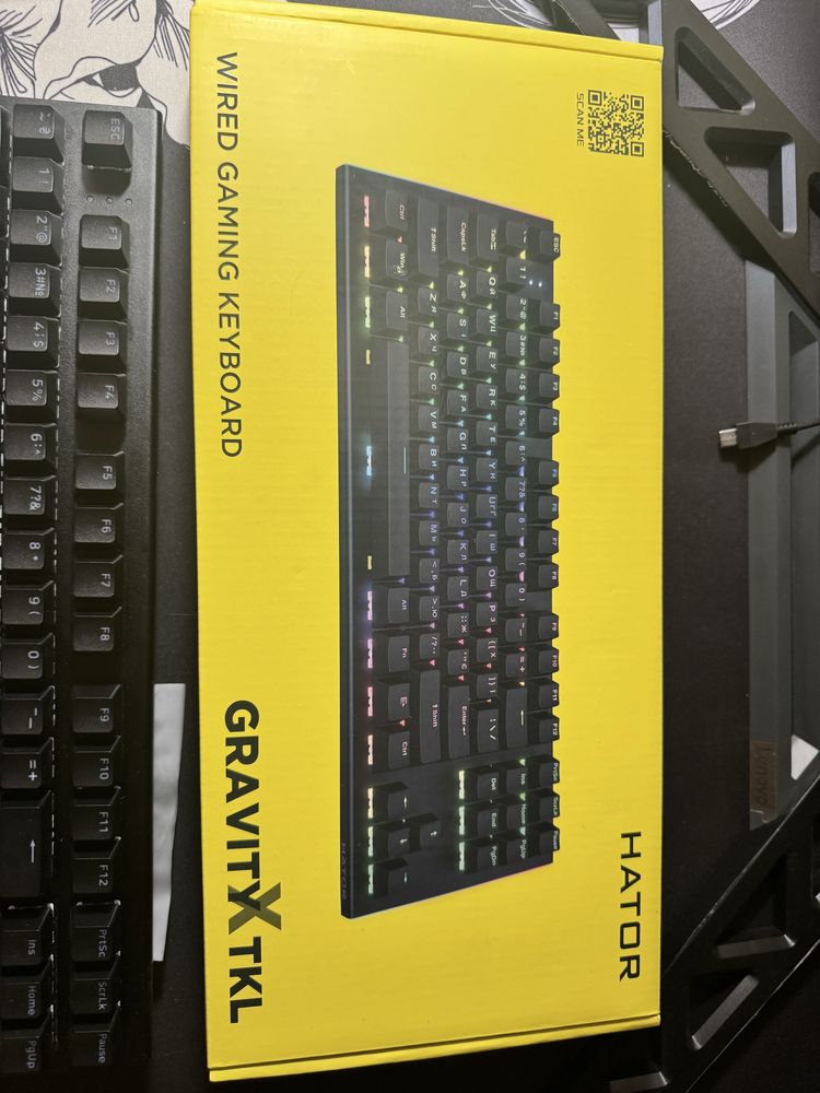 Продам клаву Hator gravity x tkl