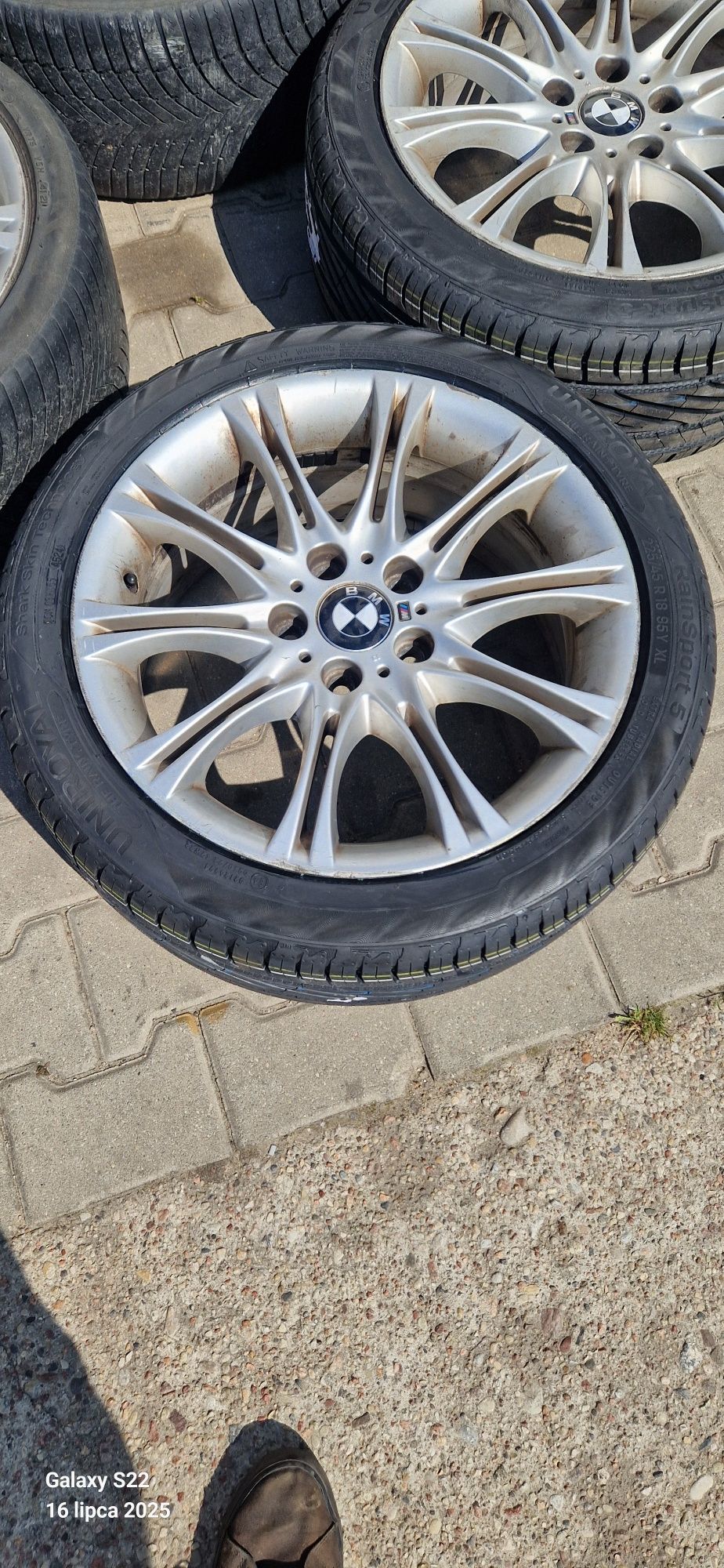 Felgi Bmw styling 135 r18 + opony  225/45 uniroyal nowe 2x