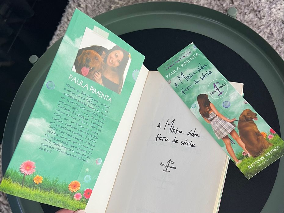 2 livros “A minha vida fora de série” (1ª e 2ª temporadas)