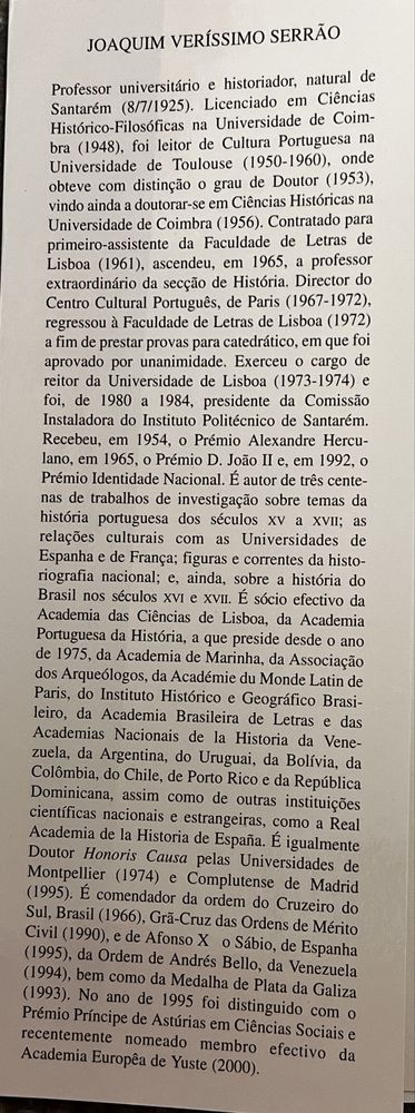 História de Portugal - Professor Joaquim Veríssimo Serrão
